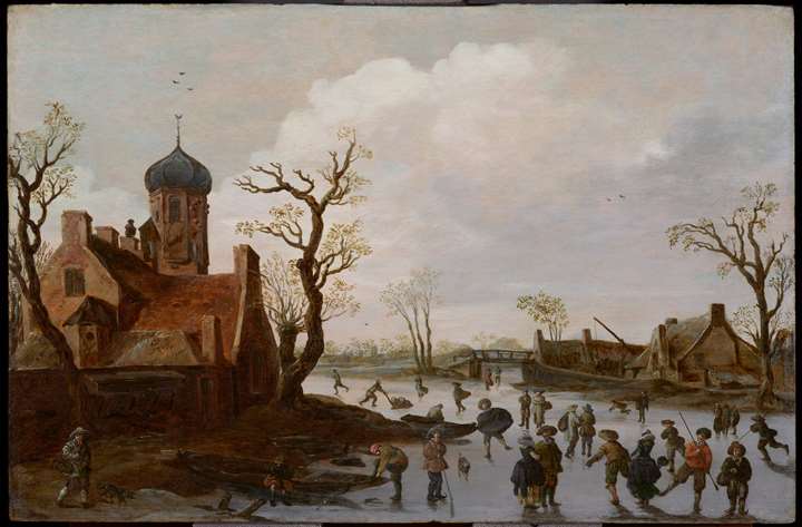 Winter Landscape with Skaters